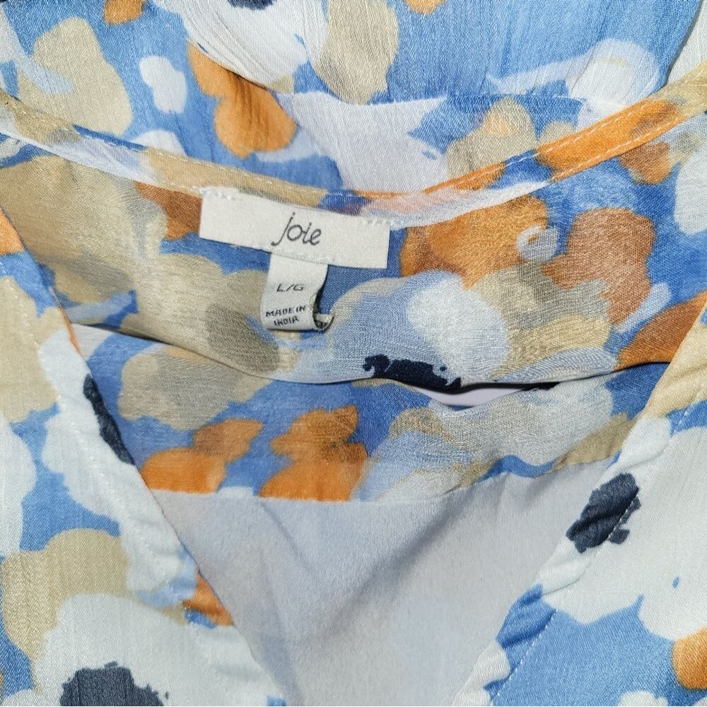Joie Floral High Low Limited Edition Tired Long Sleeve Dress - Picture 6 of 6